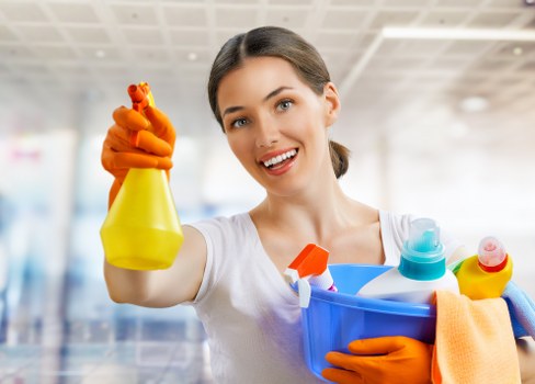 Soho Carpet Cleaners staff applying health and safety standards during service