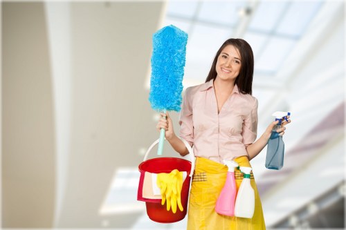 A skilled cleaner treating a carpet in a Soho property